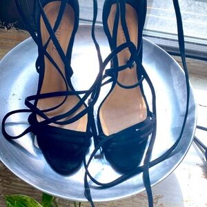 Schulz black heels size 7.5 good condition